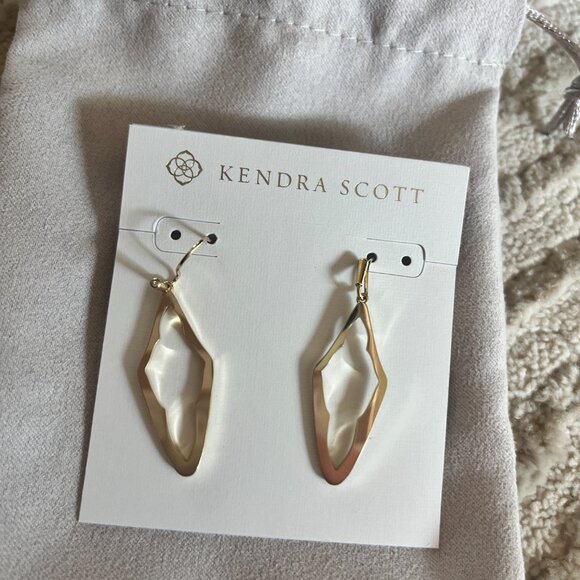 Kendra Scott Elongated Abbie Open Frame Earrings - Picture 3 of 3